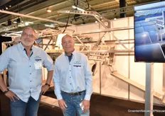 Tom Zwanenburg and Joost van der Waay at the Glass Repair Cart from Van der Waay.               